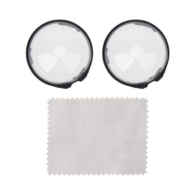 2PCS Guard Screen Protector Compatible with Insta360 X5 Rotating Lens Anti Scratch Protective Film Camera Accessories HD Clear Shockproof Cover (Plastic)
