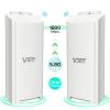 Vonets 1800Mbps Point-to-Point Wireless Bridge, 2KM Range, 5.8G WiFi Extender, Dual Gigabit Ports, PoE or DC Powered, IP65 Weatherproof, Outdoor, Building (2) view 2