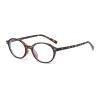 LJCZKA Oval Blue Light Blocking Glasses for Women Vintage Oval Frame Glasses Nerd Y2K Eyewear Anti Glare Computer Eyeglasses (Leopard) view 1