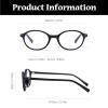 LJCZKA Oval Blue Light Blocking Glasses for Women Vintage Oval Frame Glasses Nerd Y2K Eyewear Anti Glare Computer Eyeglasses (Leopard) view 4