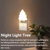 LED Night Light Christmas Tree Lights Plug Into Wall [2 Pack] with Manual On-Off, Dimmable Nightlights Warm/White Wall Art for Home Decor Bathroom Hallway Bedroom Kids Room Apartment, White view 2