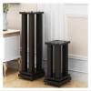 Audio Stand, Bookshelf, Speaker Bracket, Floor to Floor Shock Stand, Bottom Cushion, Wooden Metal Tray Stand, Customized(30x35Top Pallet,60cm) view 2