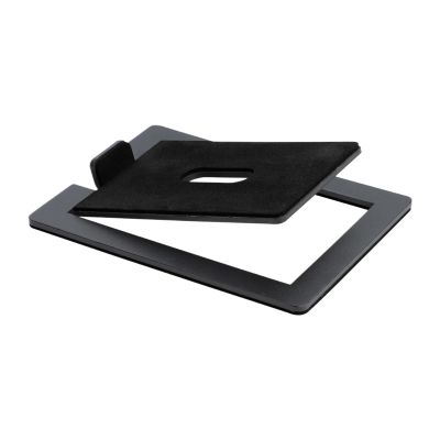 Desktop Speaker Stand Enhance Spatial Sound Effects and Shock Absorption, for Tabletop Audio Support Or Computer Speaker Bracket(Solid Black (2 Pcs))