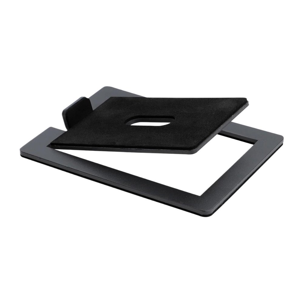 Desktop Speaker Stand Enhance Spatial Sound Effects and Shock Absorption, for Tabletop Audio Support Or Computer Speaker Bracket(Solid Black (2 Pcs))