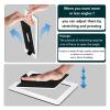Desktop Speaker Stand Enhance Spatial Sound Effects and Shock Absorption, for Tabletop Audio Support Or Computer Speaker Bracket(Solid Black (2 Pcs)) view 4