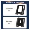 2 Pcs Speaker Bracket Enhance Spatial Sound Effects and Shock Absorption, for Tabletop Audio Support and Computer Speakers Stand(Solid Black) view 4