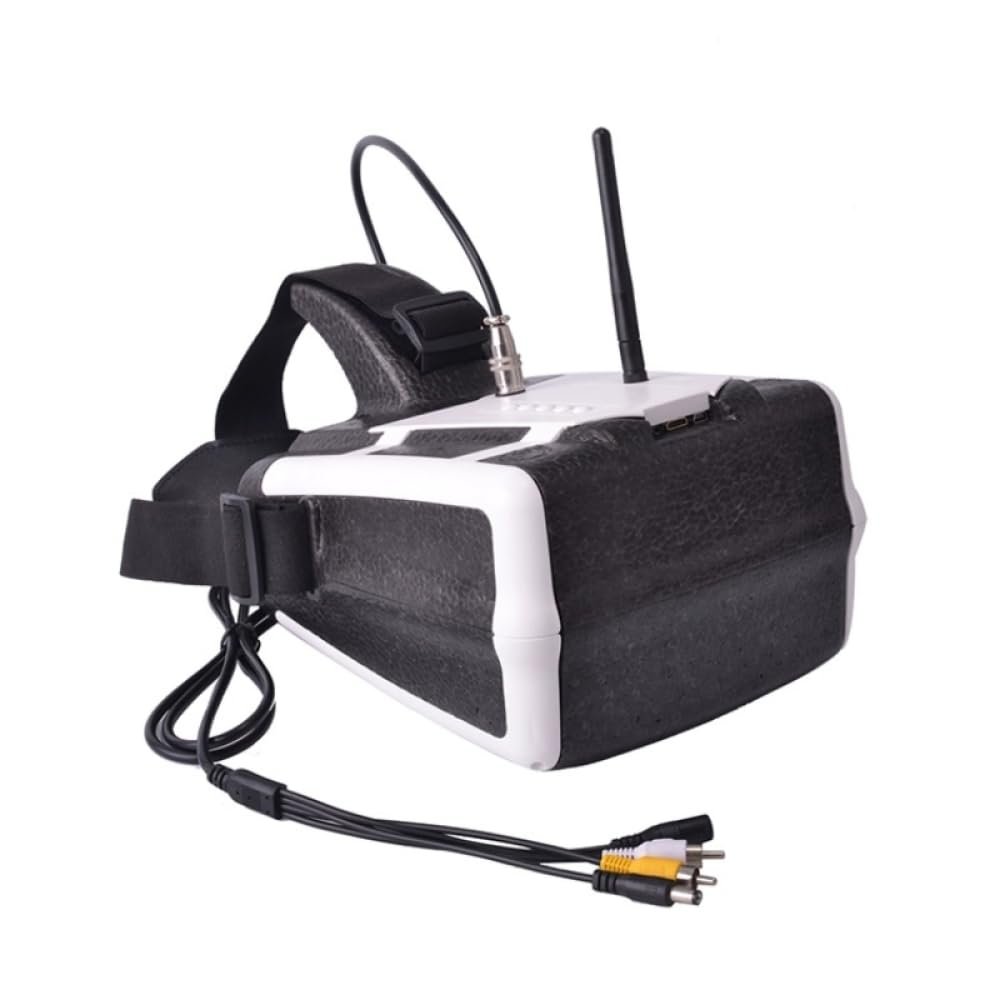 7 Inch HD Display FPV Goggles Head Mounted Monitor With 40CH Receiver HDMI Compatible For Drone Racing And Aerial Photography(Black White)