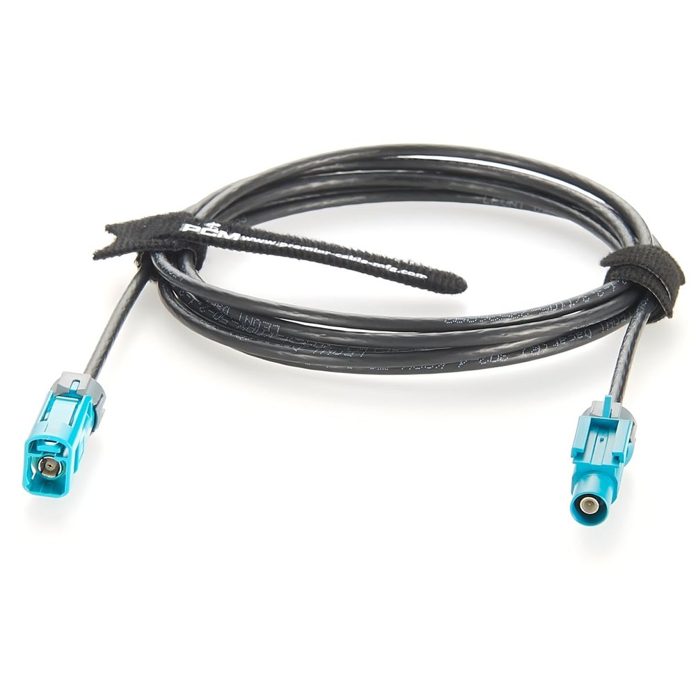IP67 Waterproof Rosenberger Fakra Male to Female RF Coaxial Extension Cable 59Z176-C01-Z to 59Z163-003-Z Vehicle GPS Antenna for ADAS, Camera, Infotainment, GPS Navigation (15M/49.2FT)