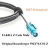 IP67 Waterproof Rosenberger Fakra Male to Female RF Coaxial Extension Cable 59Z176-C01-Z to 59Z163-003-Z Vehicle GPS Antenna for ADAS, Camera, Infotainment, GPS Navigation (15M/49.2FT) view 4