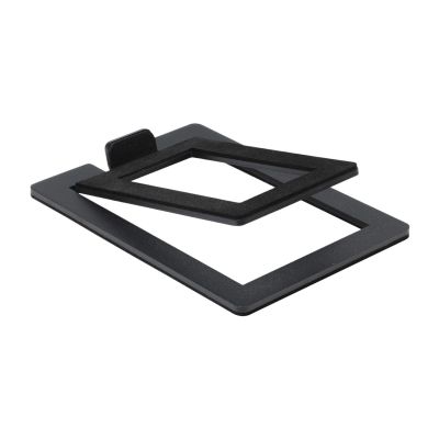 2 Pcs Speaker Stand Enhance Spatial Sound Effects and Shock Absorption, for Desktop Audio Support and Computer Speakers Bracket(Hollow Black (2 Pcs))