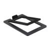 2 Pcs Speaker Stand Enhance Spatial Sound Effects and Shock Absorption, for Desktop Audio Support and Computer Speakers Bracket(Hollow Black (2 Pcs)) view 1