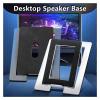 2 Pcs Speaker Stand Enhance Spatial Sound Effects and Shock Absorption, for Desktop Audio Support and Computer Speakers Bracket(Hollow Black (2 Pcs)) view 4