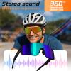 Yihou Smart Glasses Bluetooth Sunglasses Cycling Glasses with Open Ear Speaker Answer Calls for Outdoor Activities Clear view 3
