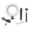 20cm Aluminium Alloy LED Light, Dimmable 3200K 5500K USB Port Photography Lamp, 3 Light Modes with Tripod Selfie Stick view 1