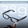 ZXQ Smart AI Camera Sunglasses, Black Frame with Dark Lenses, Digital Recording Eyewear for Photos and Videos,with Microphone for Realtime Translation,Call,Voice Assistant,Open Ear (Black+Dark lens) view 3