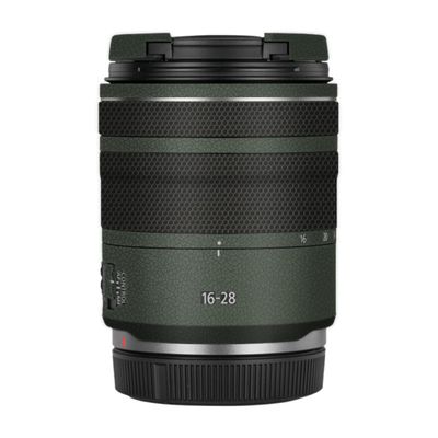 RF 16-28 2.8 Camera Lens Skin Anti-Scratch Sticker for Canon RF 16-28mm F2.8 is STM Vinyl Protective Film Decals(Leather Green)