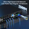 GoodTop 18-Port 2.5GB Switch Unmanaged, Ethernet Switch 2.5 Gigabit, 16 x 2.5G Base-T Ports, 2 x 10G SFP+, Multi-Gigabit 10/100/1000/2500Mbps, Network Switch for Home Office, Plug&Play view 3