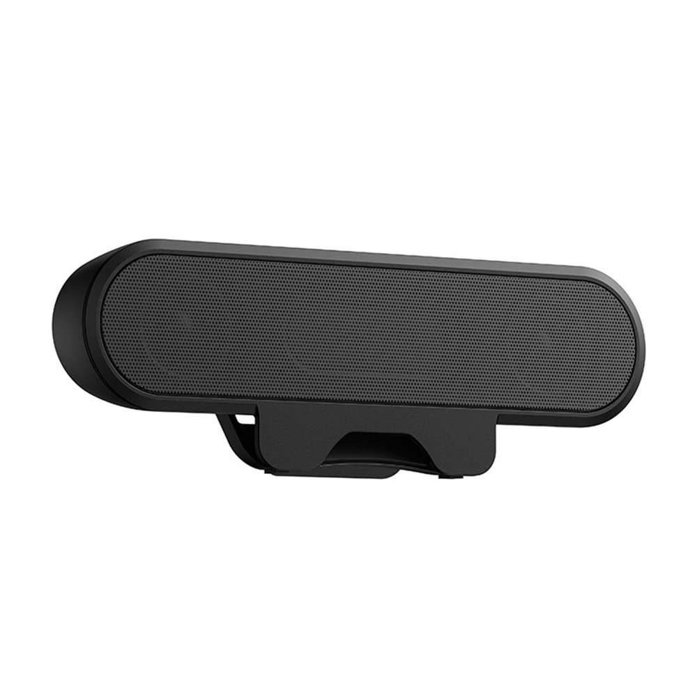 ASHATA USB Speaker Bar, Stereo USB Powered Speaker Computer Speakers with Loud Sound,Volume Control for Desktop Pc, Easily Clamps to Monitor, Convenient Controls