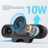 ASHATA USB Speaker Bar, Stereo USB Powered Speaker Computer Speakers with Loud Sound,Volume Control for Desktop Pc, Easily Clamps to Monitor, Convenient Controls view 3
