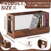 Jetec 2 Set Metal & Wooden DVD Storage Box Movie Holder Shelf Tape Display Racks with Carrying Handles, Organizer Shelf for Video Game Cases, CDs, Each Set Can Store Up to 26 Pcs DVDs view 2