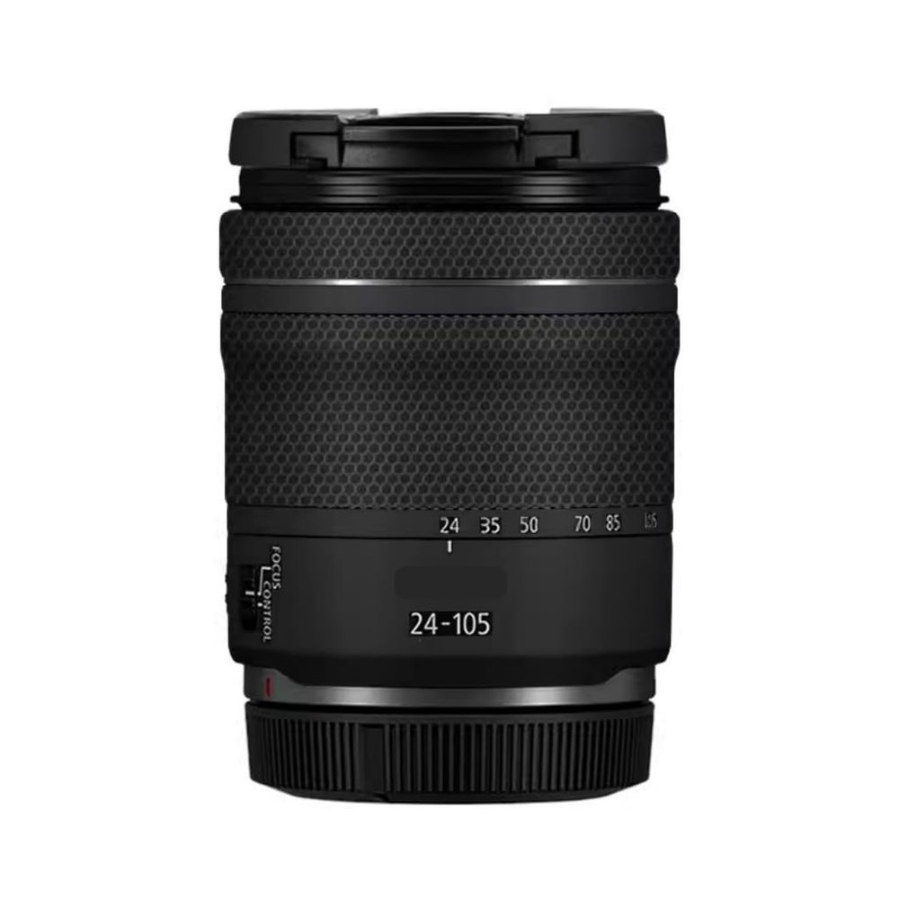 24-105 4-7.1 Anti-Scratch Camera Lens Sticker for Canon RF 24-105mm F4-7.1 STM Wrap Protective Film Protector Skin Cover(Matte Black)