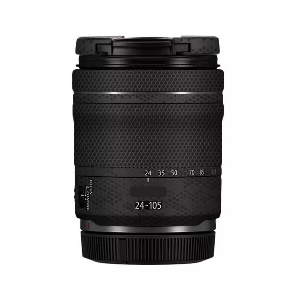 24-105 4-7.1 Anti-Scratch Camera Lens Sticker for Canon RF 24-105mm F4-7.1 STM Wrap Protective Film Protector Skin Cover(Mamba Black)