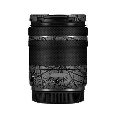 24-105 4-7.1 Anti-Scratch Camera Lens Sticker for Canon RF 24-105mm F4-7.1 STM Wrap Protective Film Protector Skin Cover(Cross Gray)