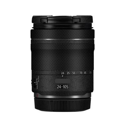 24-105 4-7.1 Anti-Scratch Camera Lens Sticker for Canon RF 24-105mm F4-7.1 STM Wrap Protective Film Protector Skin Cover(Contour Black Glossy)