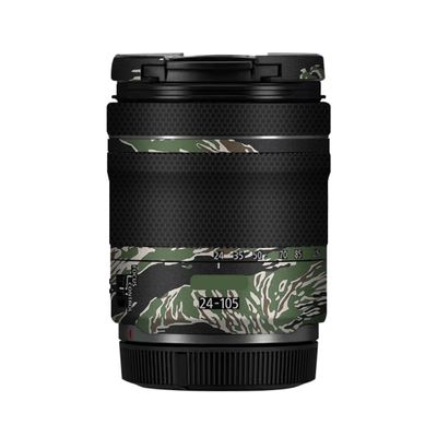 24-105 4-7.1 Anti-Scratch Camera Lens Sticker for Canon RF 24-105mm F4-7.1 STM Wrap Protective Film Protector Skin Cover(Tiger Stripe Camo)