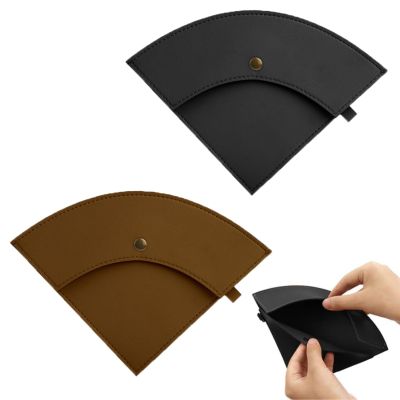 hhfvvda Cone Coffee Filter Holder, 2 PCS, Leather