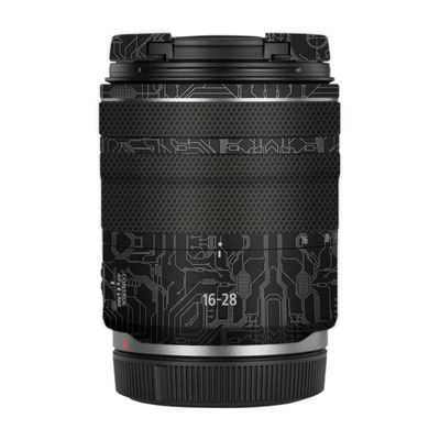 RF 16-28 2.8 Camera Lens Skin Anti-Scratch Sticker for Canon RF 16-28mm F2.8 is STM Vinyl Protective Film Decals(Circuit Titanium)