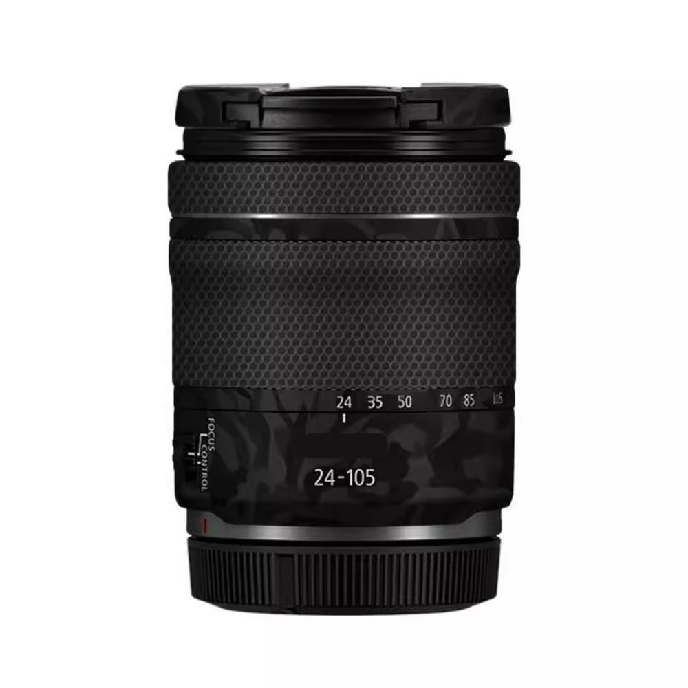 24-105 4-7.1 Anti-Scratch Camera Lens Sticker for Canon RF 24-105mm F4-7.1 STM Wrap Protective Film Protector Skin Cover(Shadow Camo Black)
