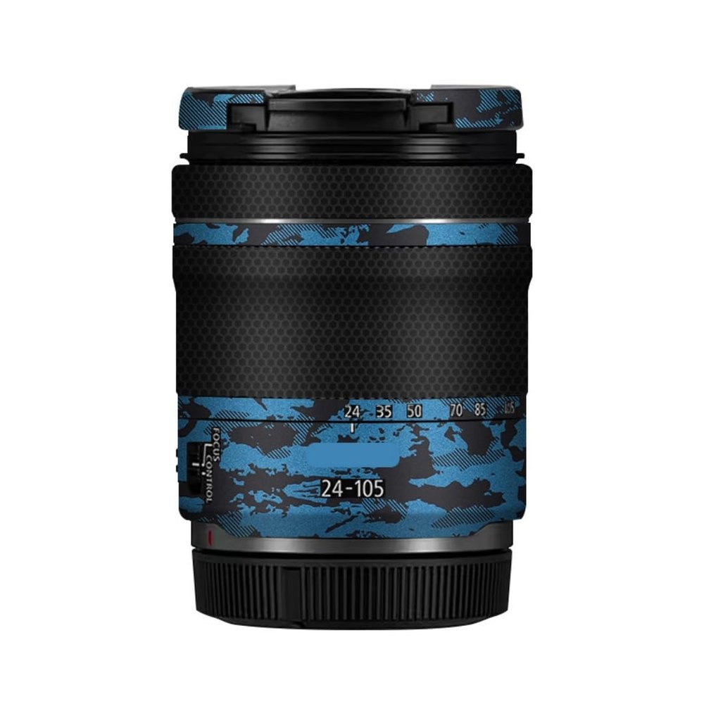 24-105 4-7.1 Anti-Scratch Camera Lens Sticker for Canon RF 24-105mm F4-7.1 STM Wrap Protective Film Protector Skin Cover(Knight Blue)