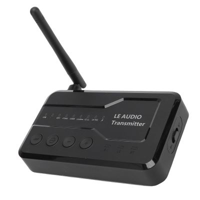 Bewinner Broadcast Audio Transmitter, BT 5.3 Transmitter Receiver for TV with Dual Link AptX, 80m, Optical AUX COAXIAL Inputs for Home Stereo