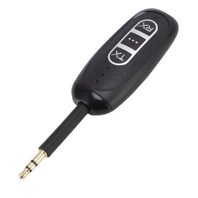 Bewinner 5.4 Transmitter Receiver, 2 in 1 Wireless Audio Adapter with Low Latency, 8M Range, Rotatable Audio Jack for Smartphones Tablets Laptops