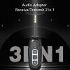 Bewinner 5.4 Transmitter Receiver, 2 in 1 Wireless Audio Adapter with Low Latency, 8M Range, Rotatable Audio Jack for Smartphones Tablets Laptops view 2