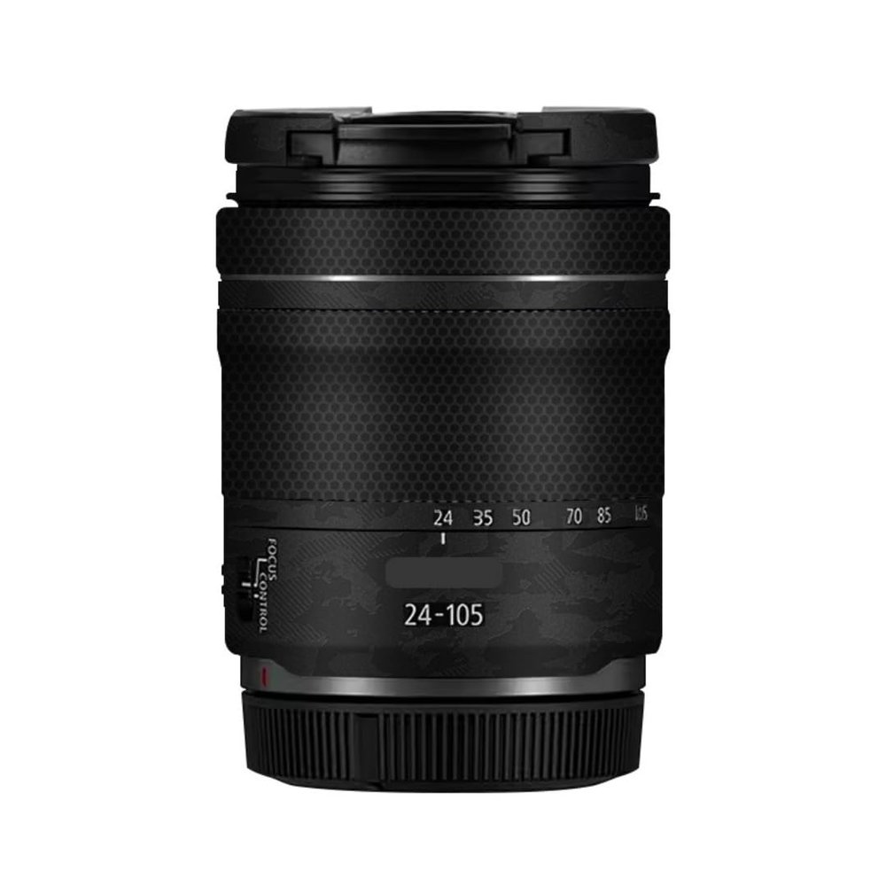 24-105 4-7.1 Anti-Scratch Camera Lens Sticker for Canon RF 24-105mm F4-7.1 STM Wrap Protective Film Protector Skin Cover(Knight Black)
