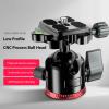 Bewinner 28mm Camera Ball Head, Low Profile DSLR Ball Head with 360 Panoramic Rotation Dual Locking Knobs, Plate for DSLR Camera Monopod Camcorder view 2