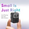 CHEOTIME Mini Keychain Camera, 1080P HD Video 2MP Picture Portable Tiny Camera Mini Retro Micro with 32GB Storage Card for Travel Study Recording (Black) view 4