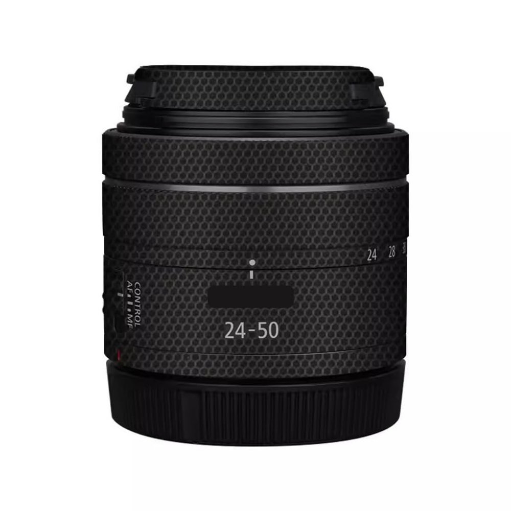 RF 24-50 4.5-6.3 Lens Cap Skin Anti-Scratch Camera Sticker for Canon RF 24-50mm F4.5-6.3 Protective Wrap Film Protector Decal(Matrix Black)
