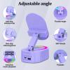 AKLLCCR Wireless Induction Audio Bluetooth Speaker 5in1 Phone Holder Emergency Rechargeable (3000mAh) with Colorful Ambient Light 300 Foldable for Tablet iPhone Android, Gifts for Men Women view 3