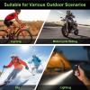 Zunate 4K Helmet Action Camera with 140 Wide Angle Anti Shake, Water Proof Sports Camera for Motorcycle Bike,Fill Light Bracket WiFi Connectivity for Outdoor Adventures view 4
