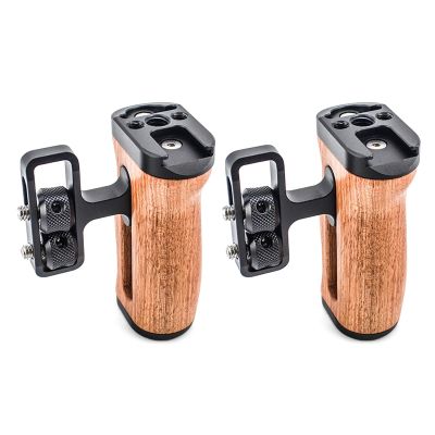 Ergonomic Wood Handgrip Cold Shoe Extension Handle For Camera Stabilization And Fill Light Accessory Mounting Side Handle
