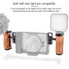 Ergonomic Wood Handgrip Cold Shoe Extension Handle For Camera Stabilization And Fill Light Accessory Mounting Side Handle view 2