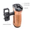 Ergonomic Wood Handgrip Cold Shoe Extension Handle For Camera Stabilization And Fill Light Accessory Mounting Side Handle view 4