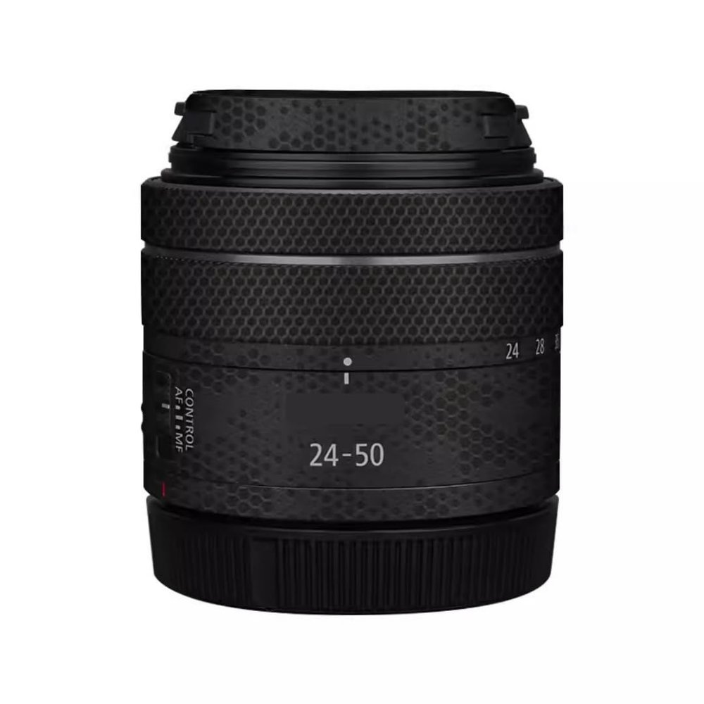 RF 24-50 4.5-6.3 Lens Cap Skin Anti-Scratch Camera Sticker for Canon RF 24-50mm F4.5-6.3 Protective Wrap Film Protector Decal(Mamba Black)