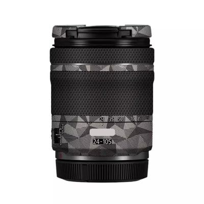 24-105 4-7.1 Anti-Scratch Camera Lens Sticker for Canon RF 24-105mm F4-7.1 STM Wrap Protective Film Protector Skin Cover(Triangle Titanium)
