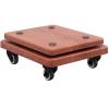 2 Tier Subwoofer Isolation Stand for Floor with Wheels,Wood Speaker Isolation Feet Platform for Home Theater Studio(Teak,40x45cm) view 1