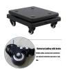 2 Tier Subwoofer Isolation Stand for Floor with Wheels,Wood Speaker Isolation Feet Platform for Home Theater Studio(Teak,40x45cm) view 4