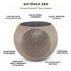 Victrola Zen  Wireless Outdoor Bluetooth Solar Speaker  IP65 Weather Resistant, Solar Charging, Multi-Speaker Connection Using Auracast (Each, Stone) view 2